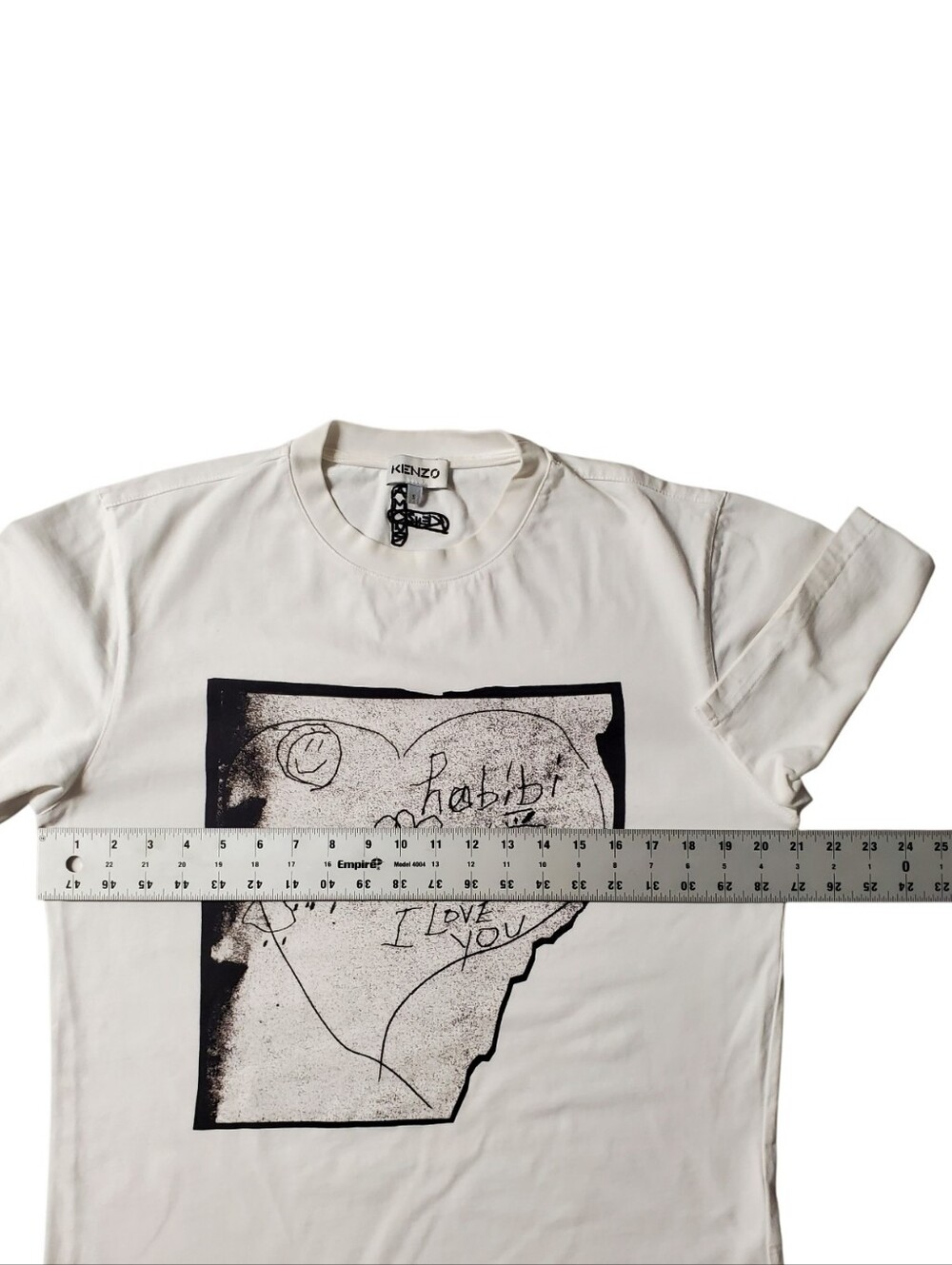Kenzo Mens Graphic T-Shirt Size Small White Crew Neck Short Sleeve - Picture 6 of 10